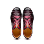 Mezlan Crocodile Super Sneaker II Burgundy (EXCLUSIVE) (AX4936-F)