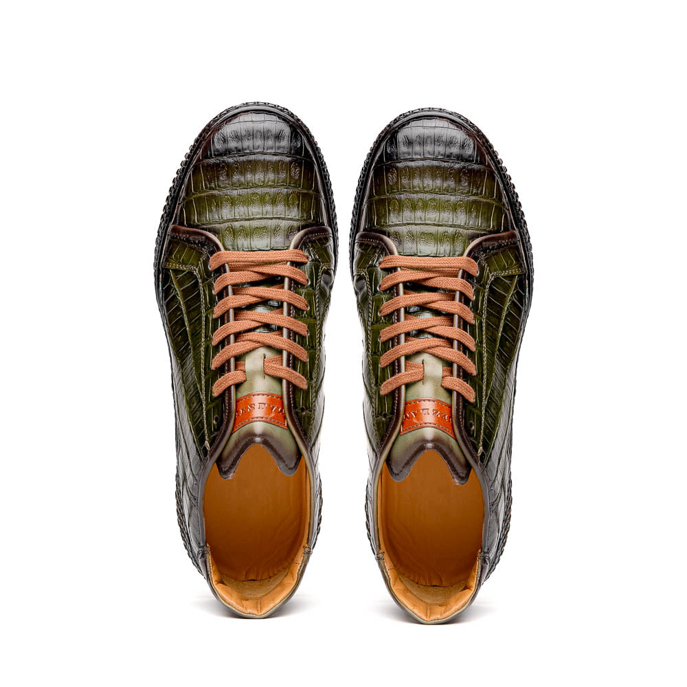 Mezlan Crocodile Super Sneaker II Green (EXCLUSIVE) (AX4936-F)