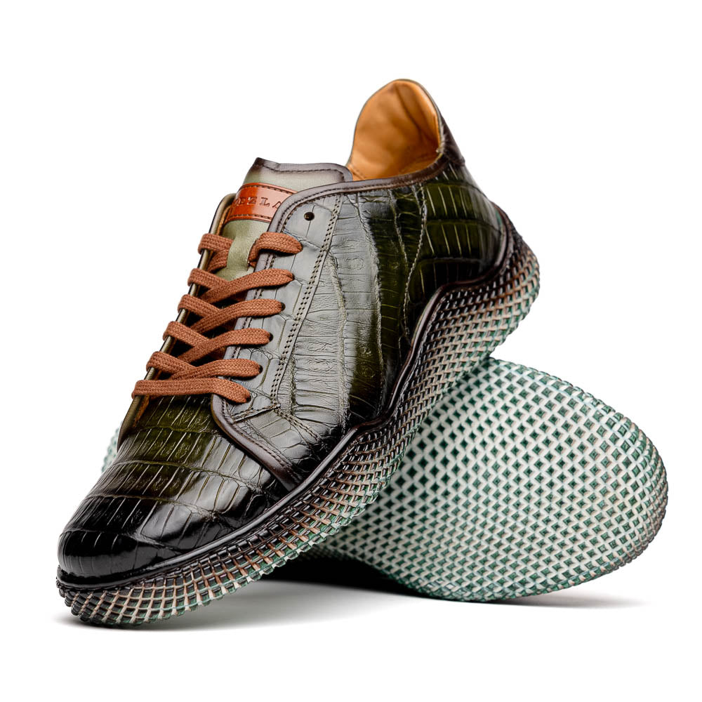 Mezlan Crocodile Super Sneaker II Green (EXCLUSIVE) (AX4936-F