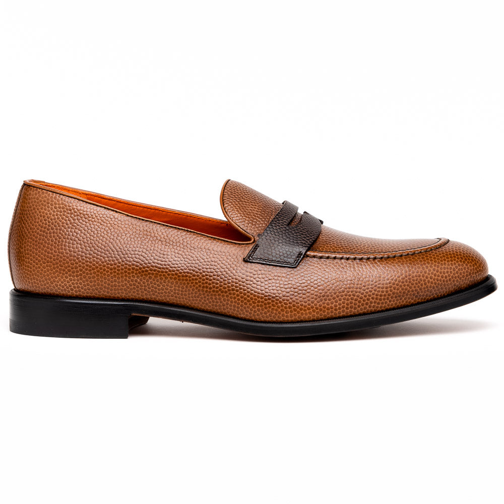 Emanuele Sempre Penny Loafers Brown