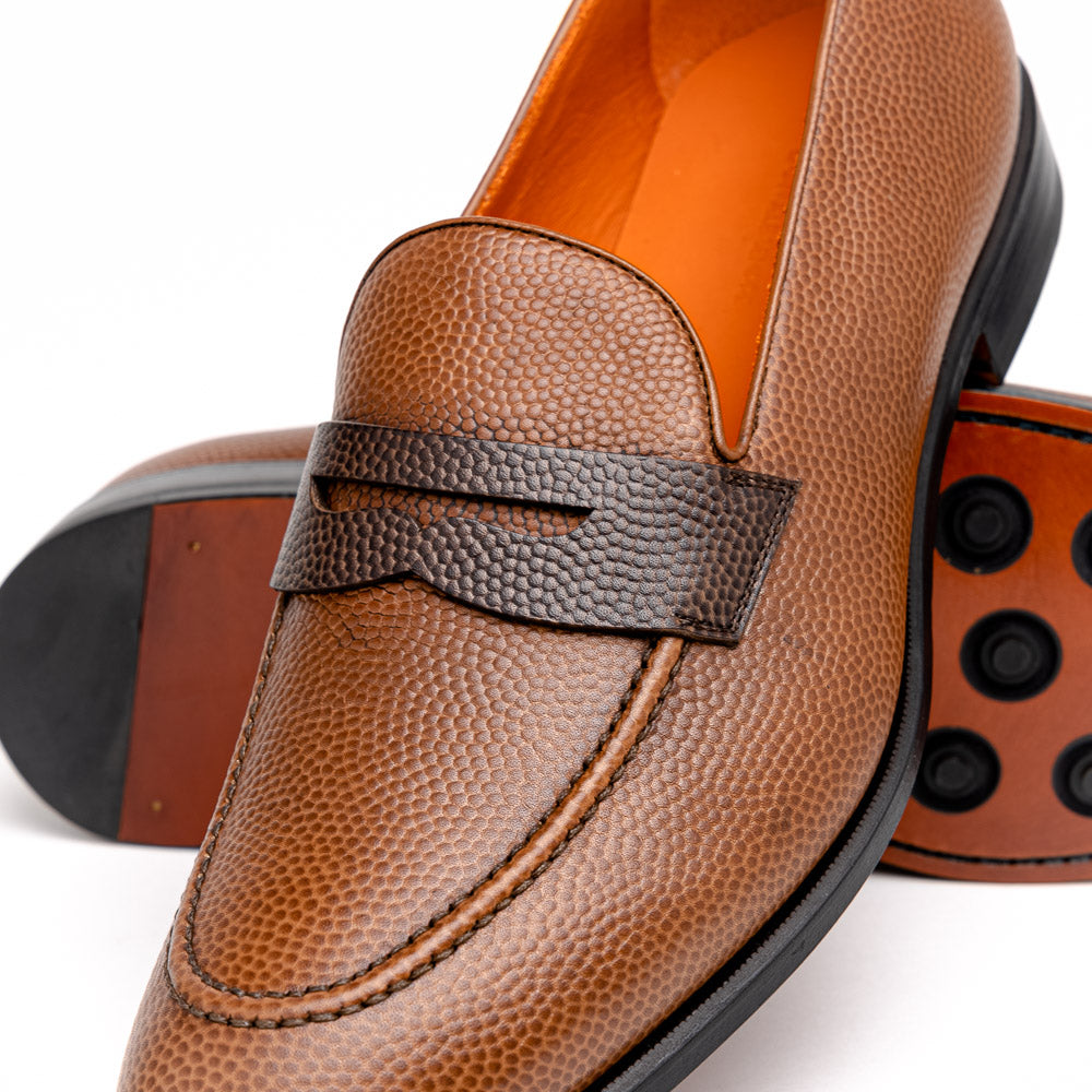 Emanuele Sempre Penny Loafers Brown