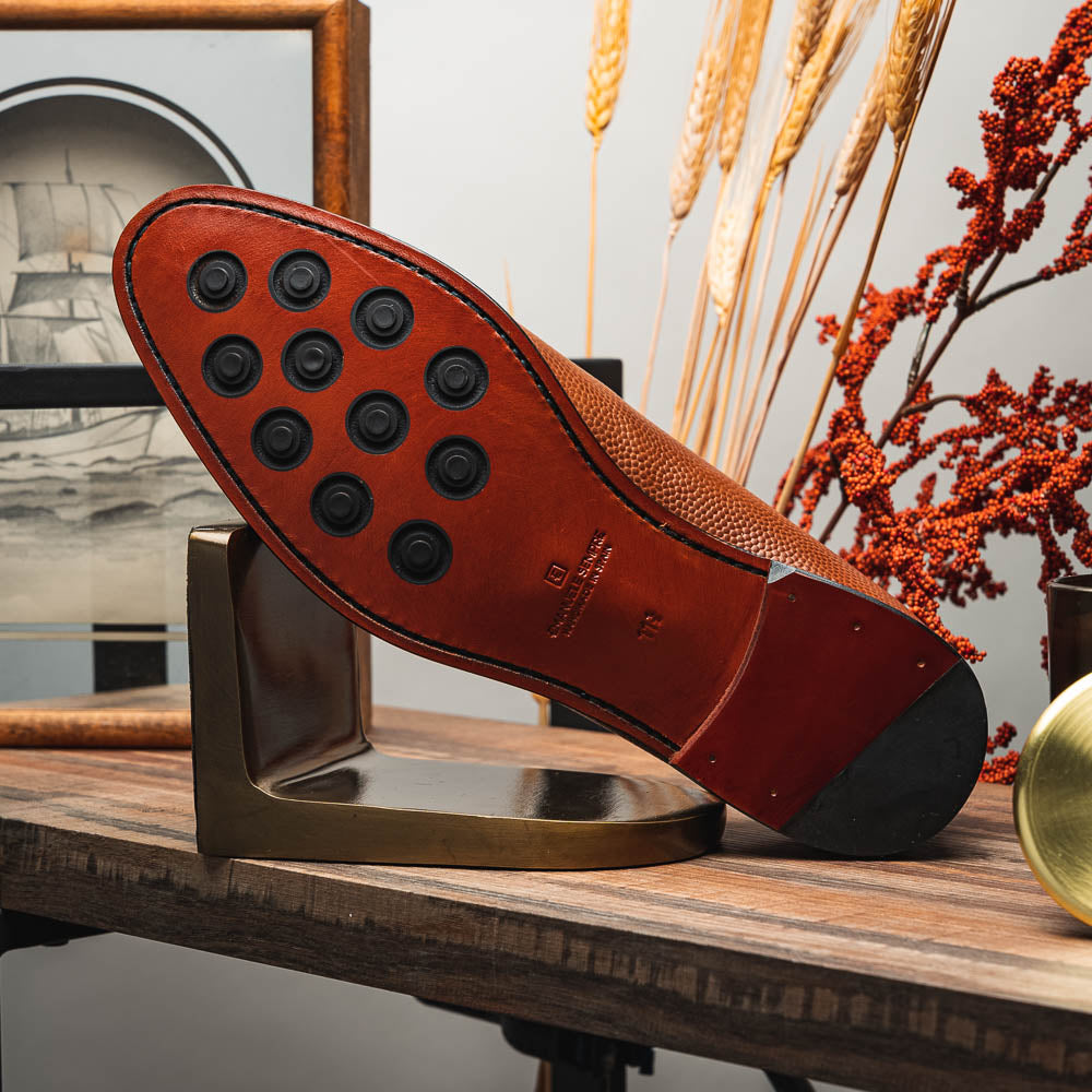 Emanuele Sempre Penny Loafers Brown