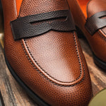 Emanuele Sempre Penny Loafers Brown