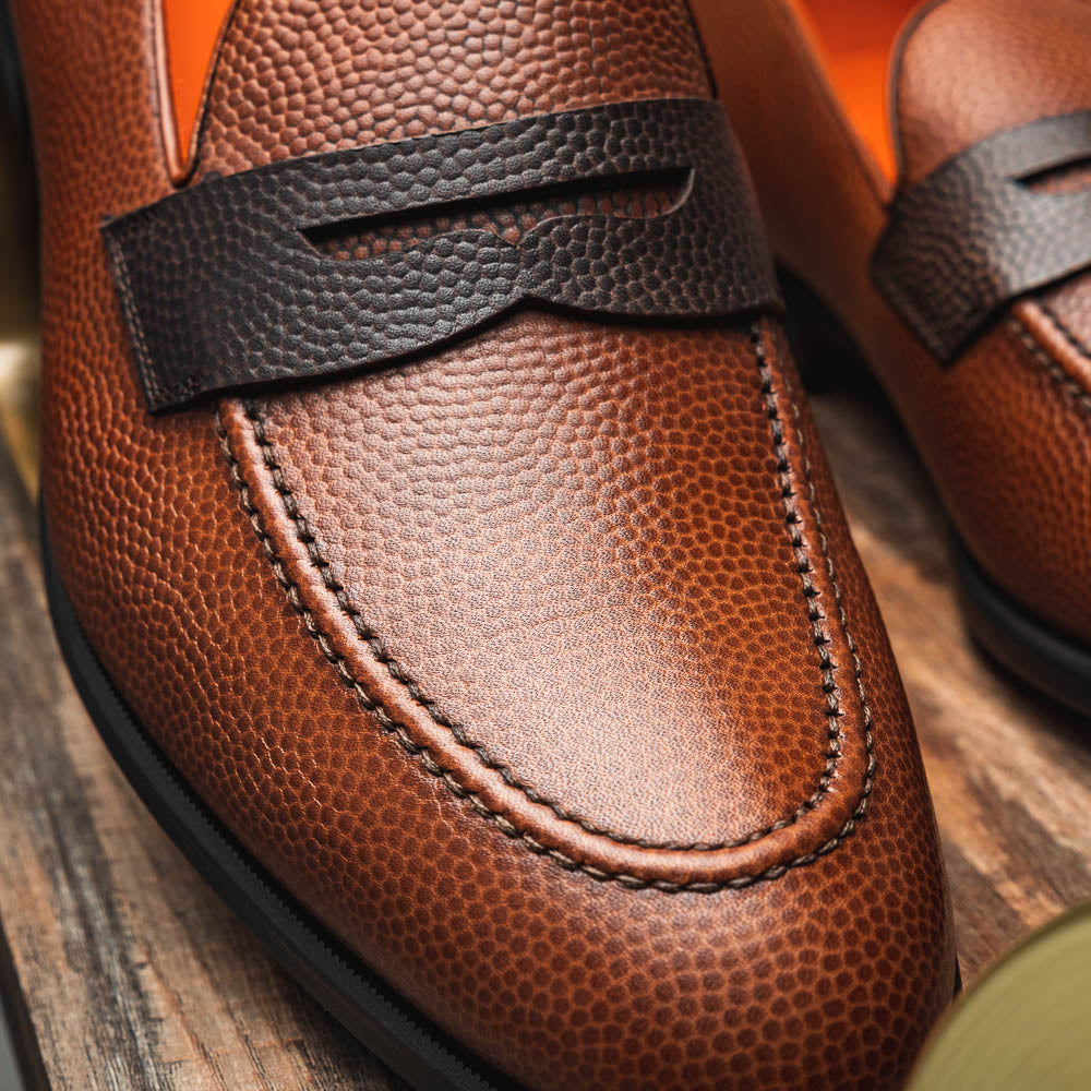 Emanuele Sempre Penny Loafers Brown