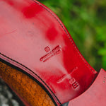 Emanuele Sempre Double Monk Python Shoes Cognac