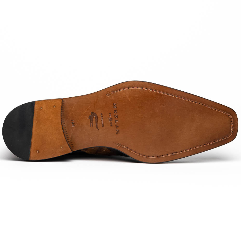 Mezlan Dade Crocodile Wingtip Spectator Shoes Brown / Camel (EXCLUSIVE) 