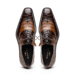 Mezlan Dade Crocodile Wingtip Spectator Shoes Brown / Camel (EXCLUSIVE) 