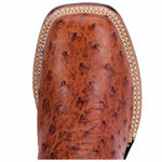 Dan Post Alamosa DP3877 Mad Dog Full Quill Ostrich Boots Cognac / Brown