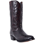 Dan Post Bellevue DP26629 Ostrich Leg Western Boots Black Cherry