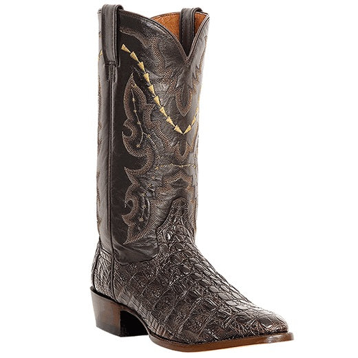 Dan Post Birmingham DP2386 Caiman Flank Western Boots Chocolate