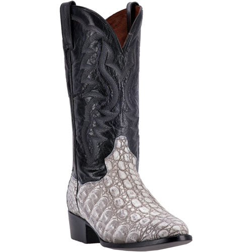 Dan Post Birmingham DP3308 Genuine Caiman Boots Grey Marble / Black