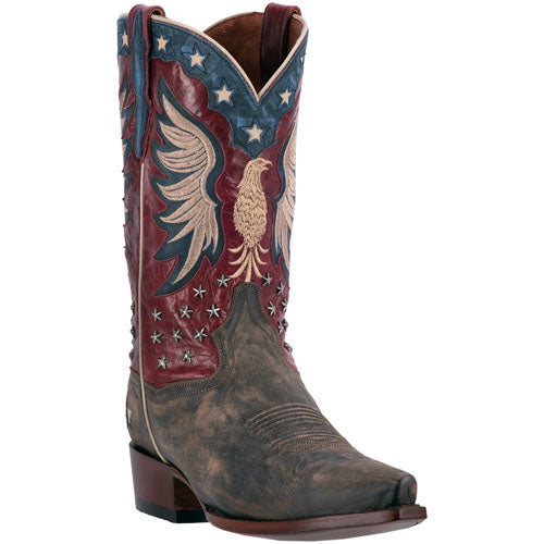 Dan Post Bountiful DP2505 Leather Boots Bay Apache / Red
