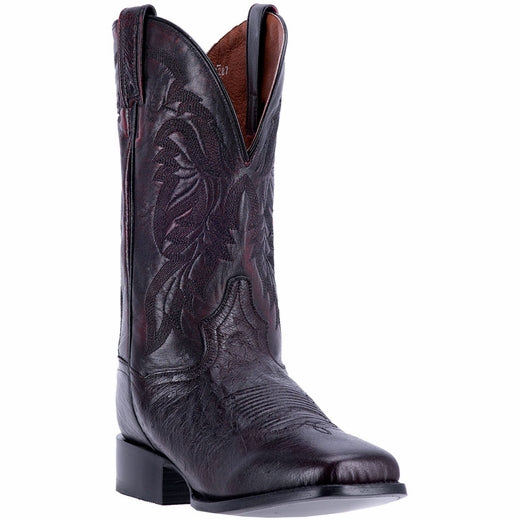 Dan Post Callahan DPP5204 Smooth Ostrich Boots Black Cherry