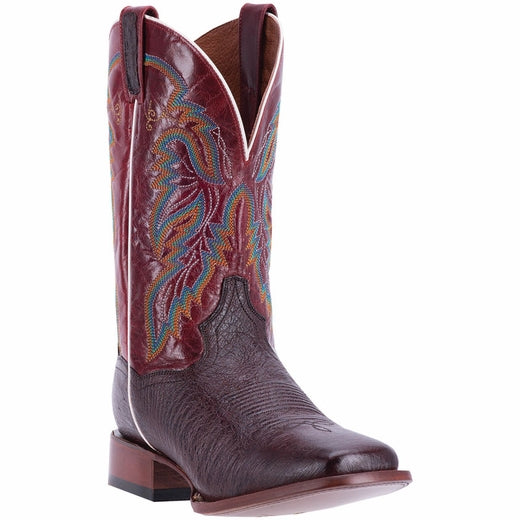 Dan Post Callahan DPP5206 Smooth Ostrich Boots Tobacco / Red