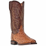 Dan Post Chandler DP2982 Ostrich Quill Boots Cognac