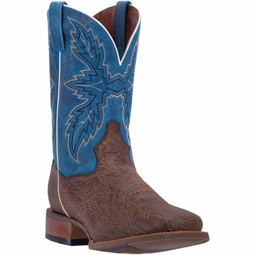 Dan Post Clark DP2431 Shrunken Shoulder Boots Chocolate / Blue