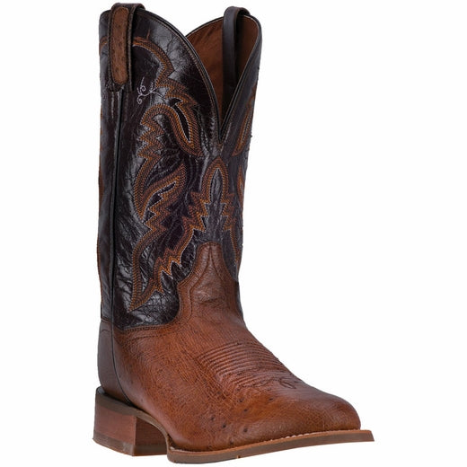 Dan Post Conrad DPP5209 Smooth Ostrich Boots Bay Apache / Chocolate