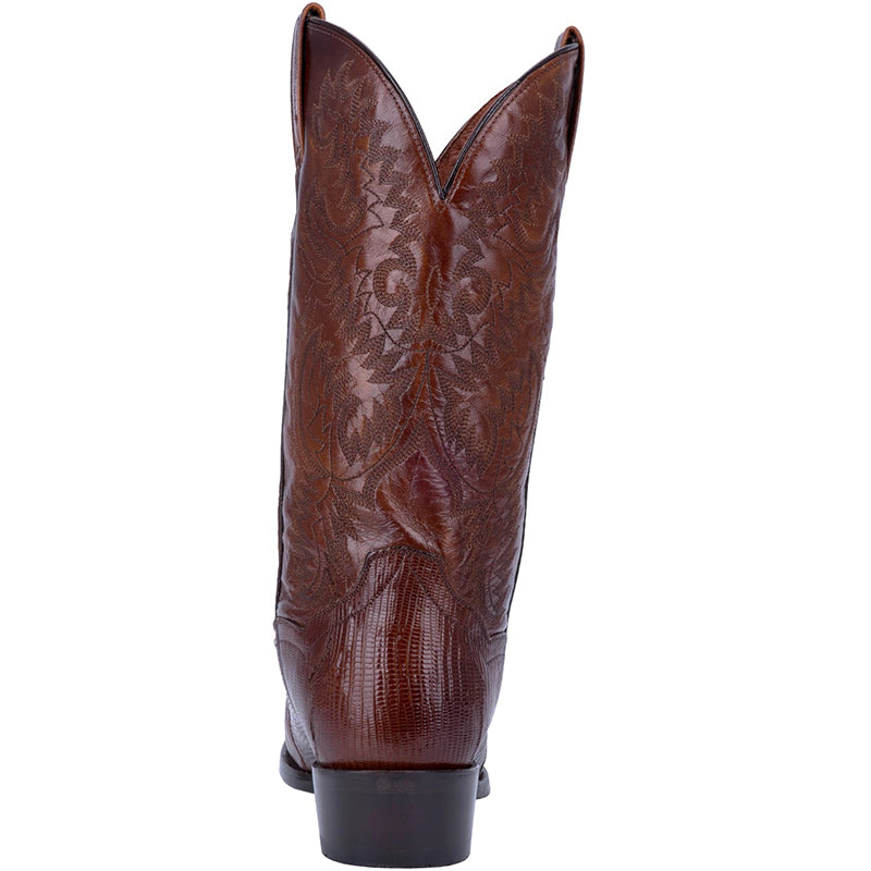 Dan Post DP2351R Raleigh Lizard Boots Antique Brown