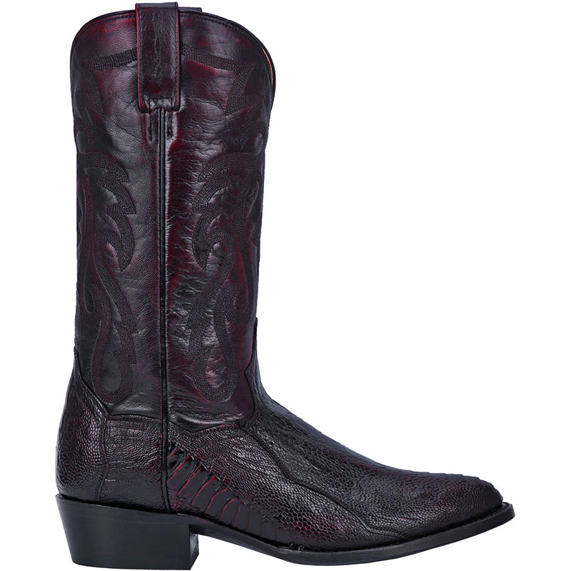 Dan Post DP26636 Bellevue Ostrich Leg Black Cherry