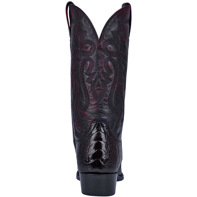 Dan Post DP26636 Bellevue Ostrich Leg Black Cherry