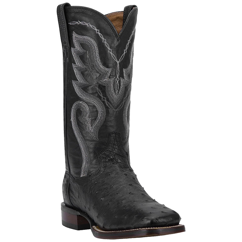 Dan Post DP2980 Chandler Full Quill Ostrich Boots Black