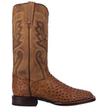 Dan Post DP2984 Chandler Full Quill Ostrich Boots Saddle