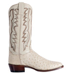 Dan Post DP3015 Pershing Full Quill Ostrich Boots Winter White
