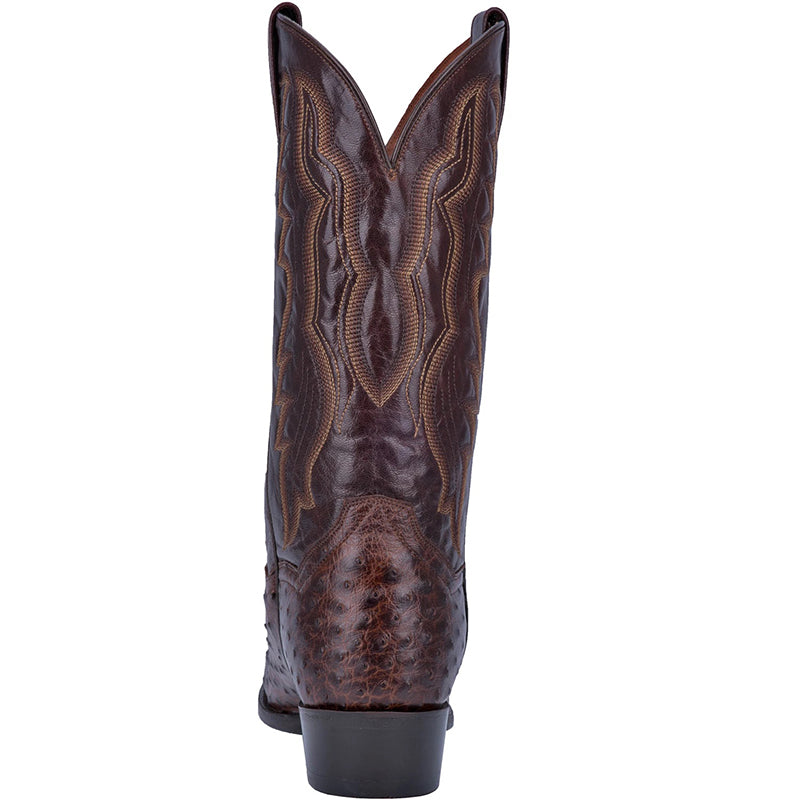 Dan Post DP3016 Pershing Full Quill Ostrich Boots Brass