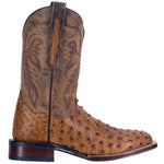 Dan Post DP3876 Alamosa Full Quill Ostrich Boots Saddle