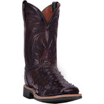 Dan Post DP3983 Philsgood Full Quill Ostrich Boots Black Cherry