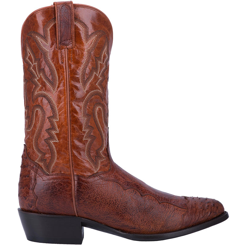 Dan Post DPP5210 Pugh Smooth Ostrich Boots Cognac