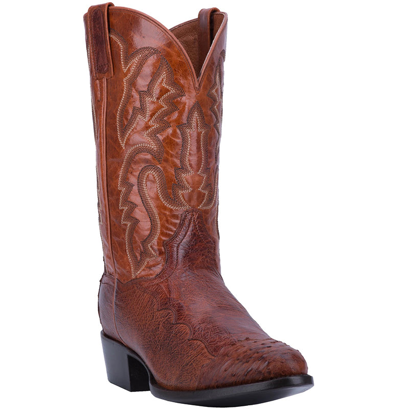 Dan Post DPP5210 Pugh Smooth Ostrich Boots Cognac