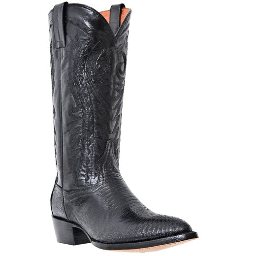Dan Post Durham DP2350J Lizard Western Boots Black