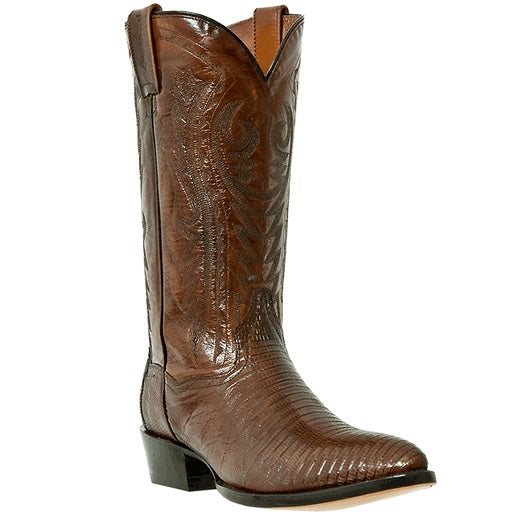 Dan Post Durham DP2351J Lizard Western Boots Antique Tan