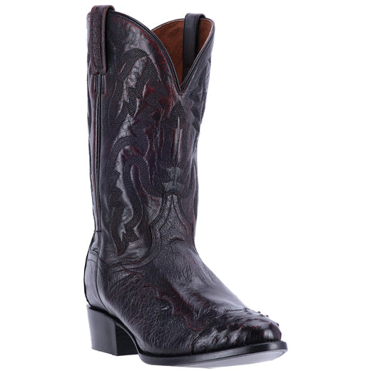 Dan Post Pugh DPP5205 Ostrich Boots Black Cherry
