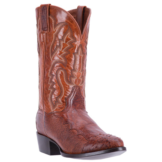Dan Post Pugh DPP5210 Ostrich Boots Cognac