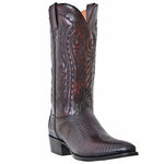 Dan Post Raleigh DP2352R Lizard Western Boots Black Cherry