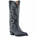 Dan Post Tempe DP2321  Ostrich Boots Genuine Black