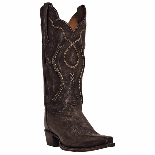 Dan Post Tyree DP26680 Rustic Saddle Boots Chocolate