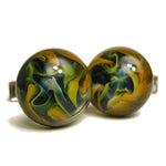 Daniel Dolce Italy Handmade Lampwork Glass Cufflinks