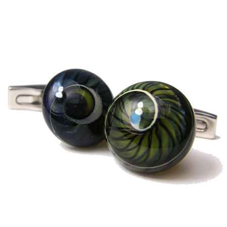 Daniel Dolce Italy Handmade Lampwork Glass Cufflinks