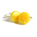Daniel Dolce Italy Handmade Murrin Glass Cufflinks