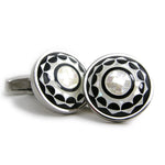Daniel Dolce Mosaic Mother of Pearl & Onyx Cufflinks DI2261
