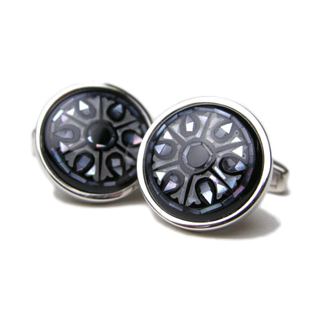Daniel Dolce Mosaic Mother of Pearl Cufflinks DI2402