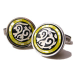 Daniel Dolce Mosaic Mother of Pearl & Onyx Cufflinks DI91R8
