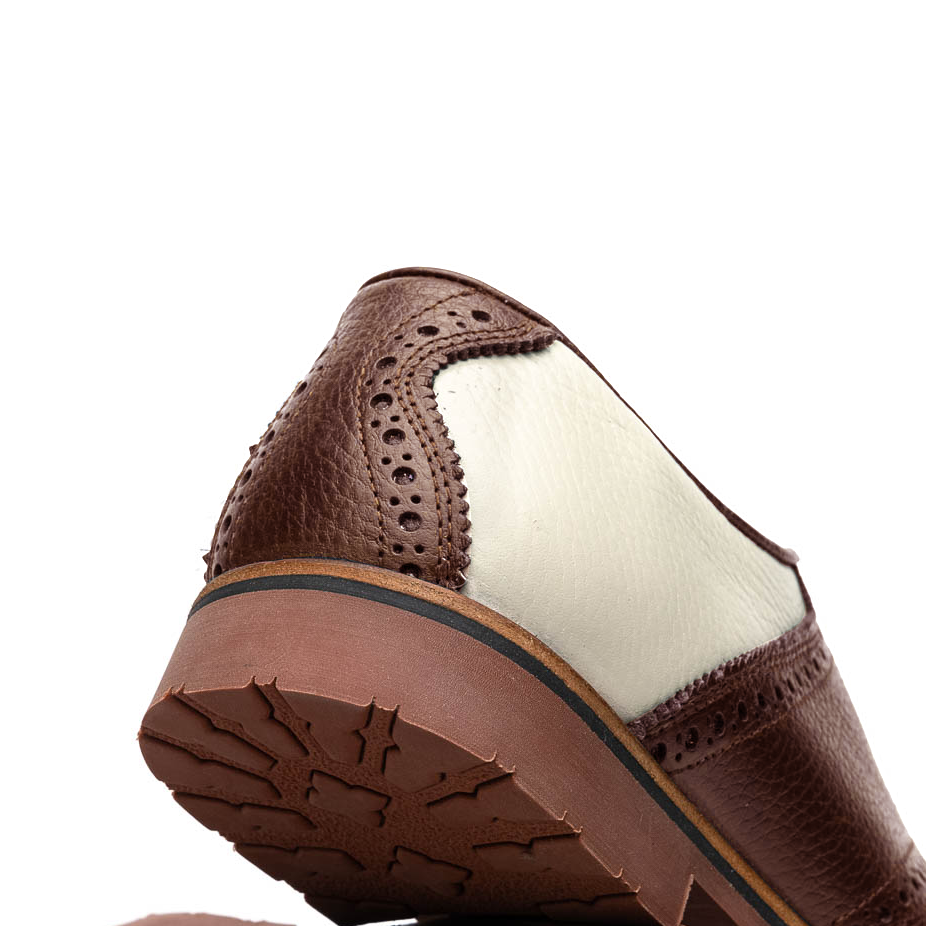 TB Phelps David Oxford Saddle Shoes Ivory / Walnut