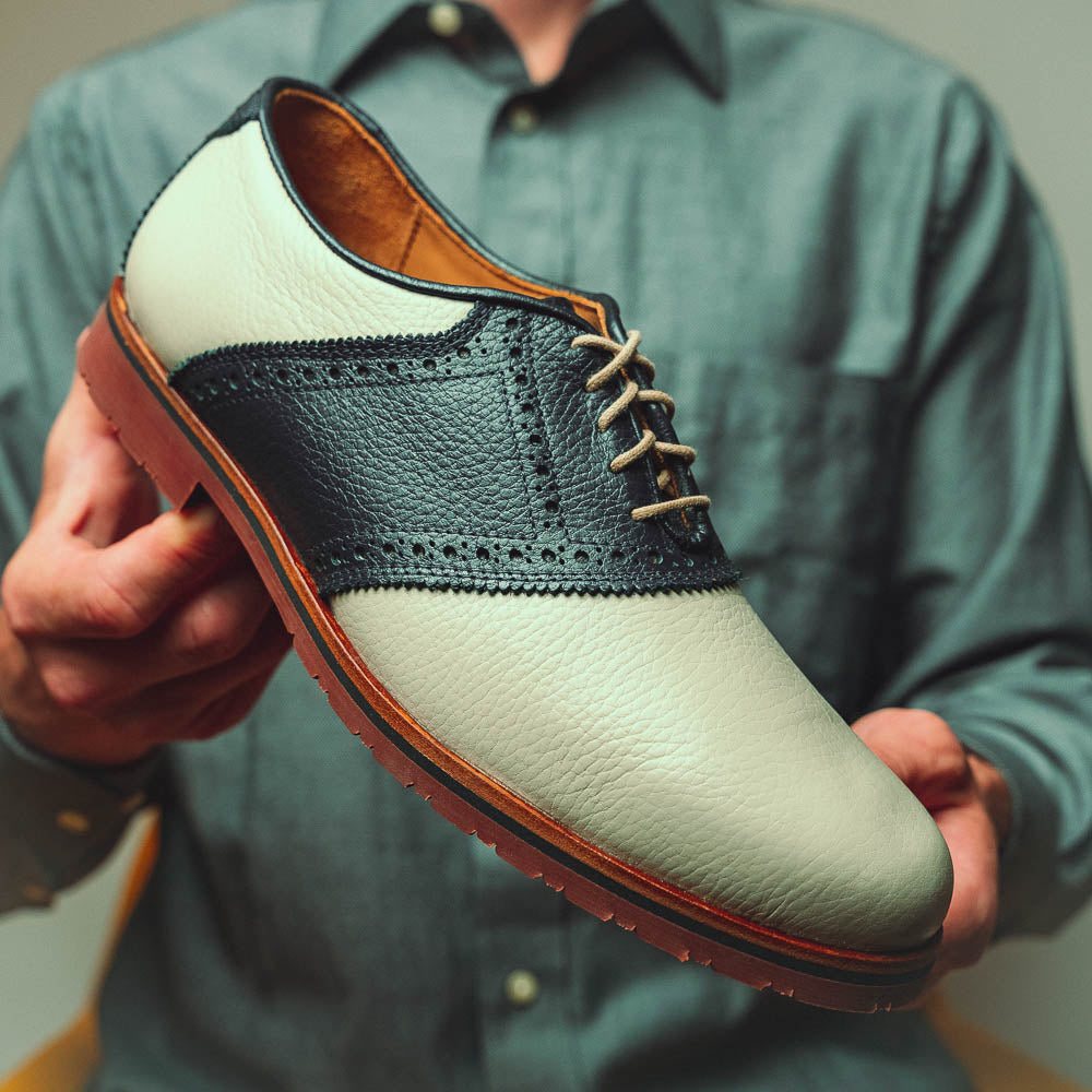 TB Phelps Oxford Saddle Shoes Ivory / Navy
