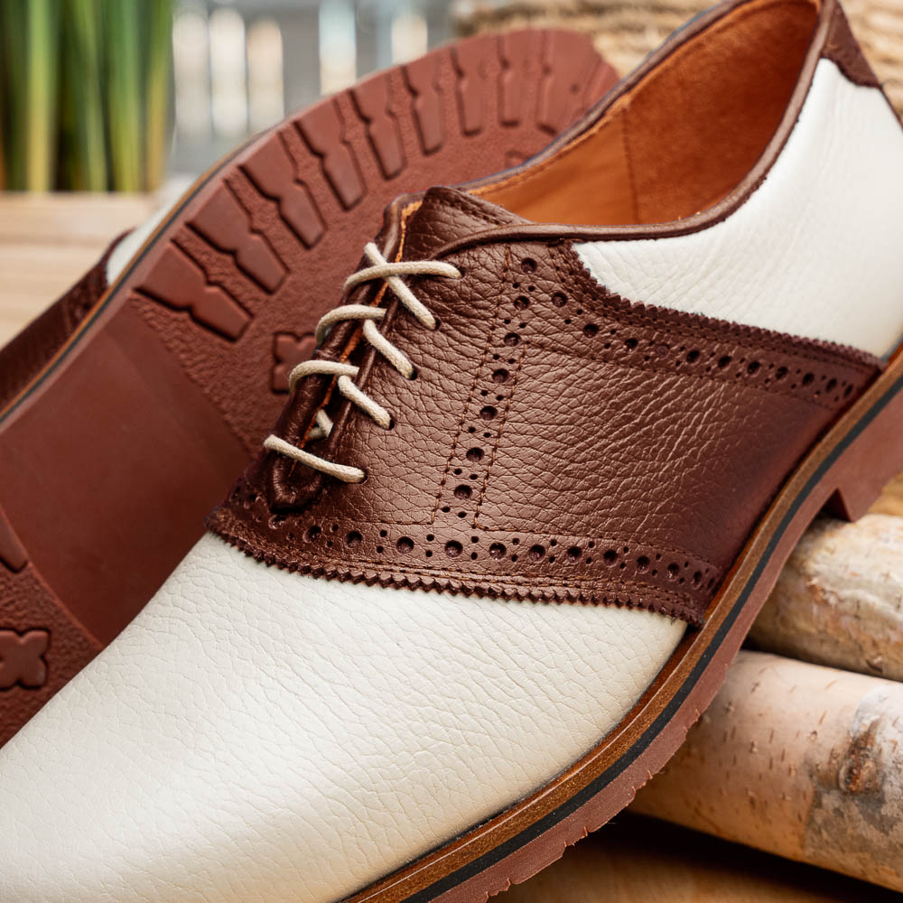 TB Phelps Oxford Saddle Shoes Ivory / Walnut
