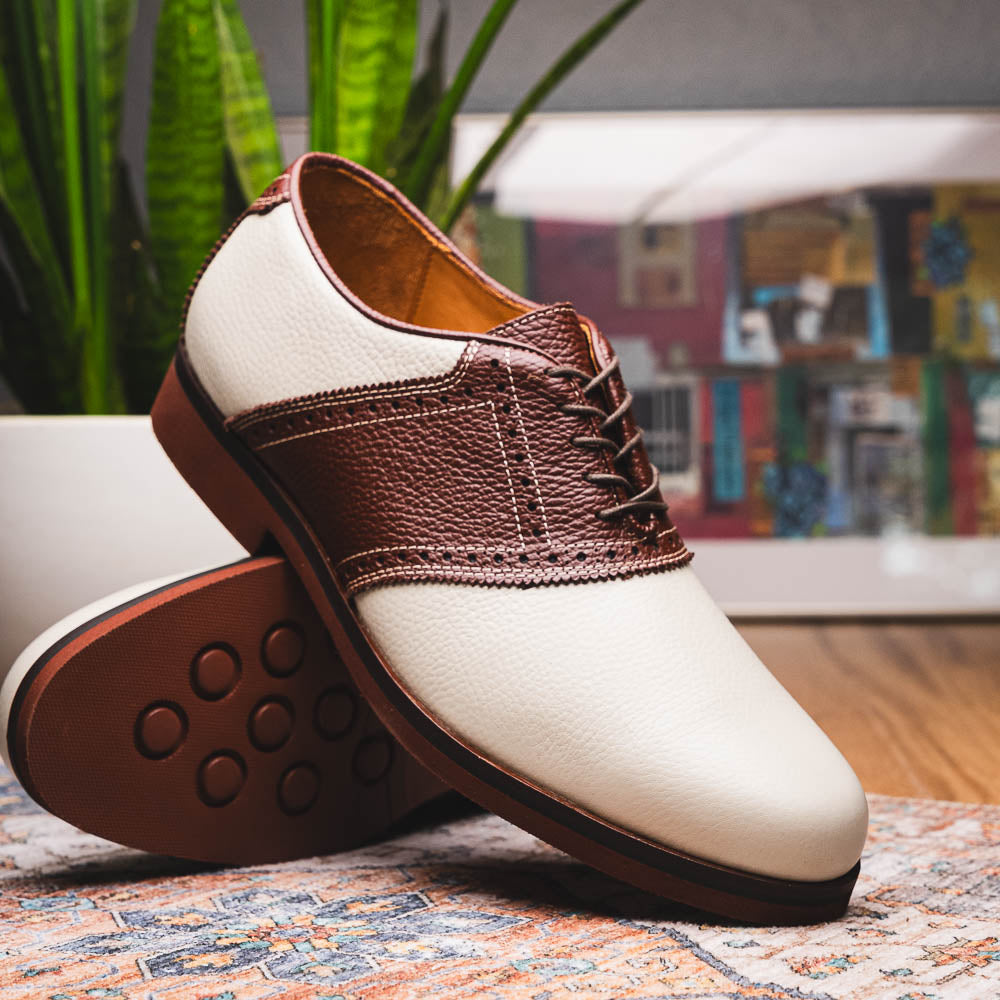 TB Phelps David Oxford Saddle Shoes Ivory / Walnut