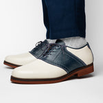 TB Phelps Oxford Saddle Shoes Ivory / Navy